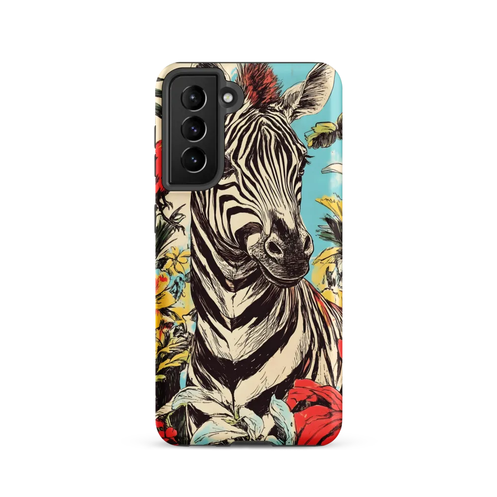 Zebra in Tropical Reverie