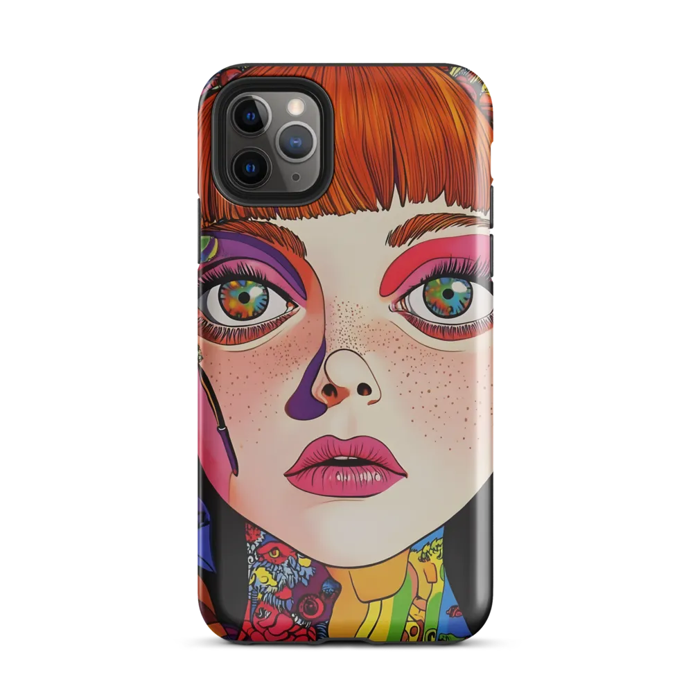 Whispers of Color: A Portrayal of Playfulness | Phone Case |  11 Pro Max | Tough Case | Glossy