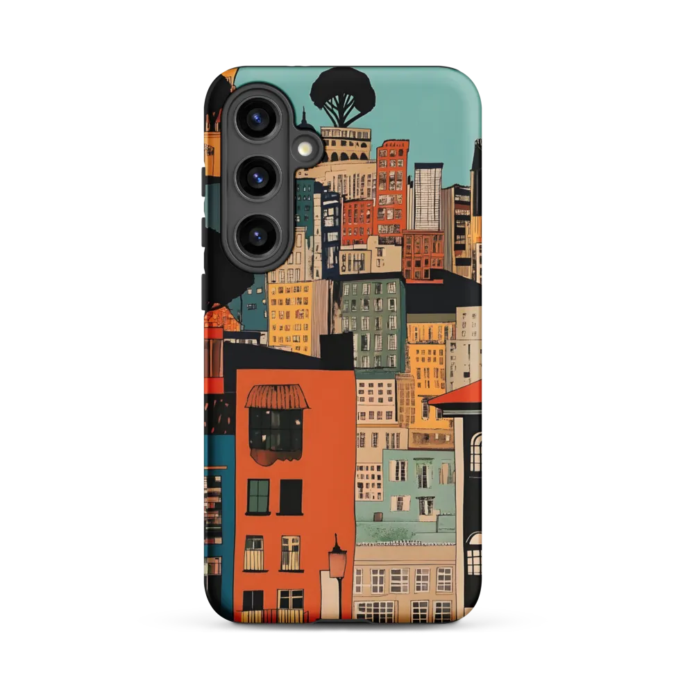Urban Fusion: A Colorful Cityscape