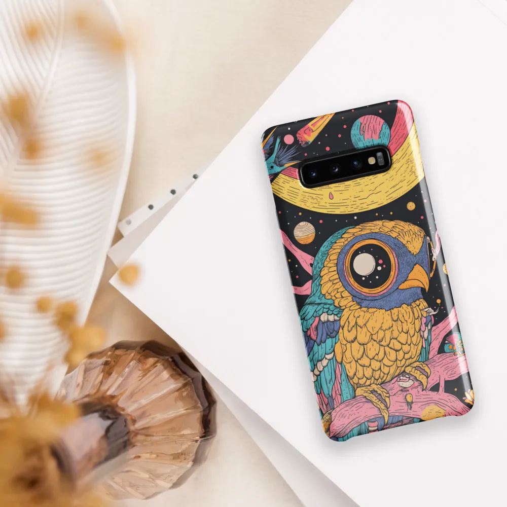 Whimsical Cosmic Owl | Phone Case |  S10 Plus | Snap Case | Glossy