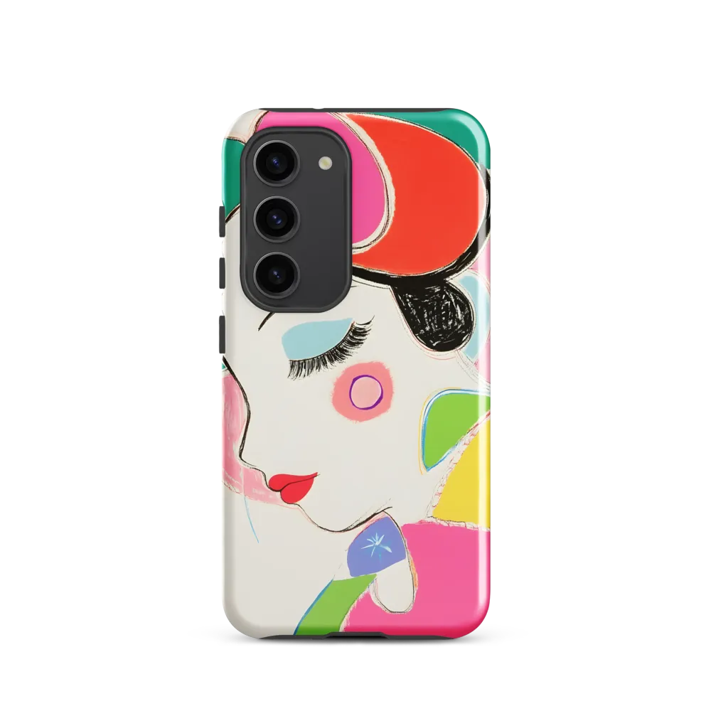 Whimsical Portrait in Colorful Abstraction