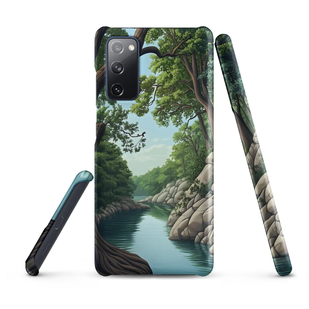 Tranquil Reflections: A Serene River Landscape