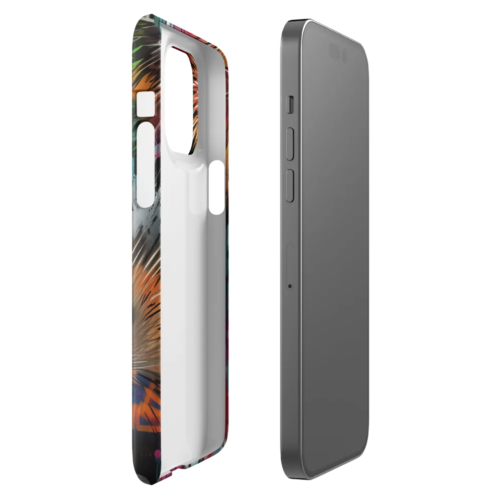Whimsical Hedgehogs in a Kaleidoscopic Wonderland | Phone Case |  14 Pro Max | Snap Case | Glossy