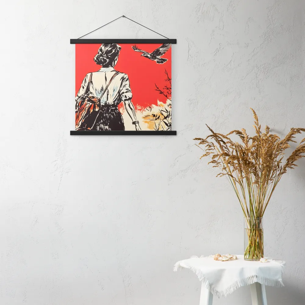 Journey Beyond the Horizon | Poster With Black Wood Hanger | 18″×18″