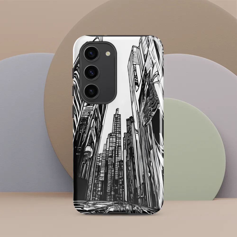Urban Echoes: A Line Art Journey
