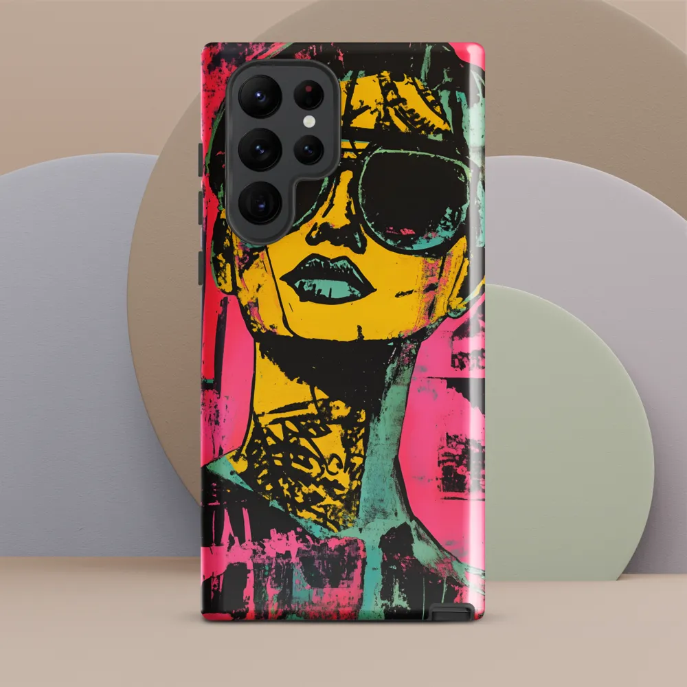 Confident Portrait in Neon Colors