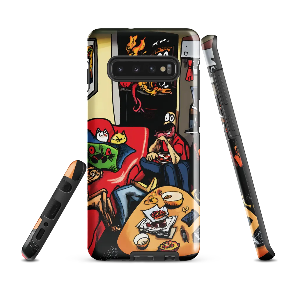 Whimsical Gathering in a Colorful Realm | Phone Case |  S10 Plus | Tough Case | Glossy