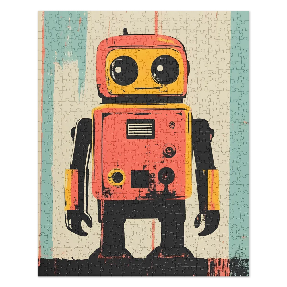 Retro Robot Charm | Jigsaw Puzzle | 520 pieces