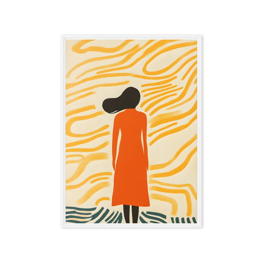 Connection to Serenity | Canvas with White Frame | 20″×28″