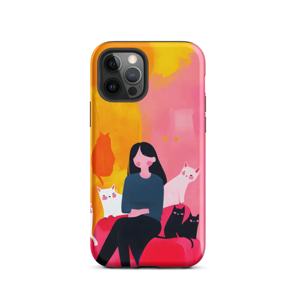 Whimsy in Feline Company | Phone Case |  12 Pro | Tough Case | Matte