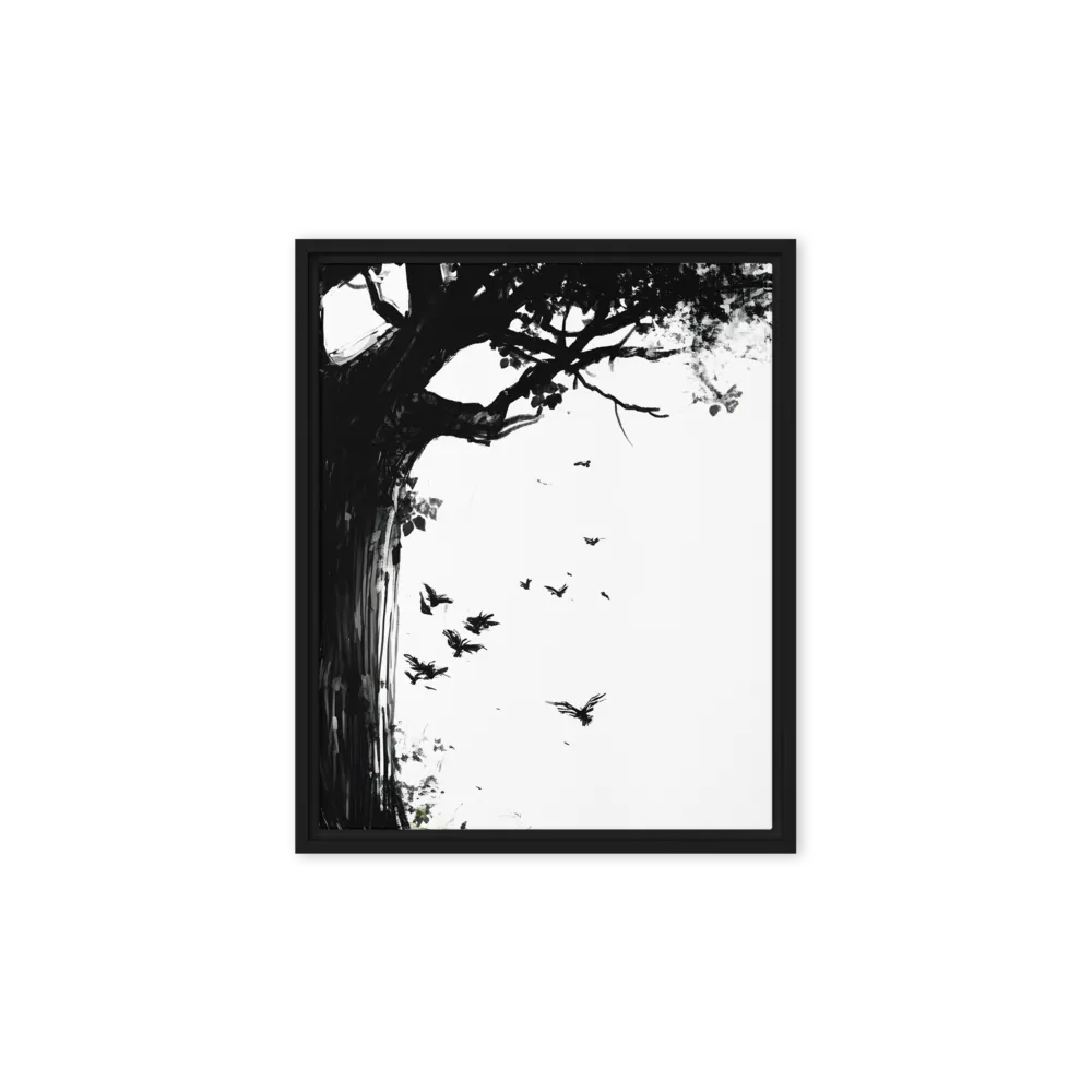 Whispers of Nature | Canvas with Black Frame | 8″×10″