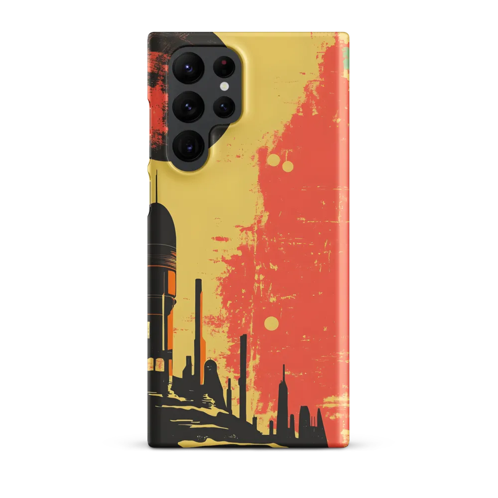 Journey to the Stars: A Retro-Futuristic Landscape | Phone Case |  S22 Ultra | Snap Case | Matte