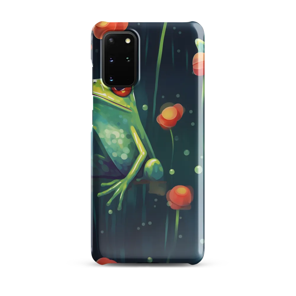 Playful Frogs in a Lush Pond