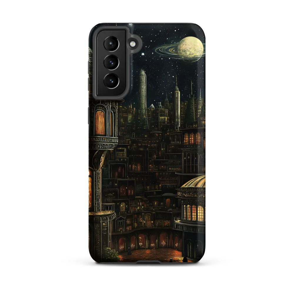 Celestial Enigma: A Surreal Cityscape