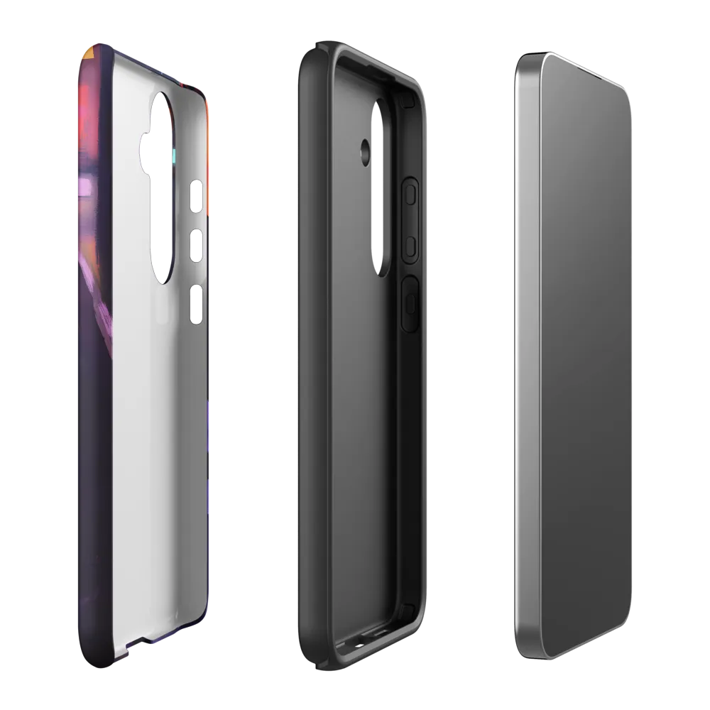 Wandering Through Neon Dreams | Phone Case |  S24 Plus | Tough Case | Matte