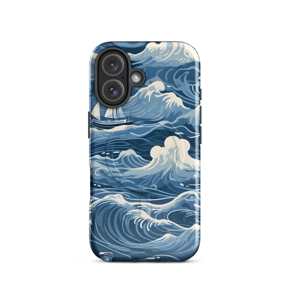 Nautical Dreams: Waves of Adventure | Phone Case |  16 | MagSafe® Tough Case | Glossy