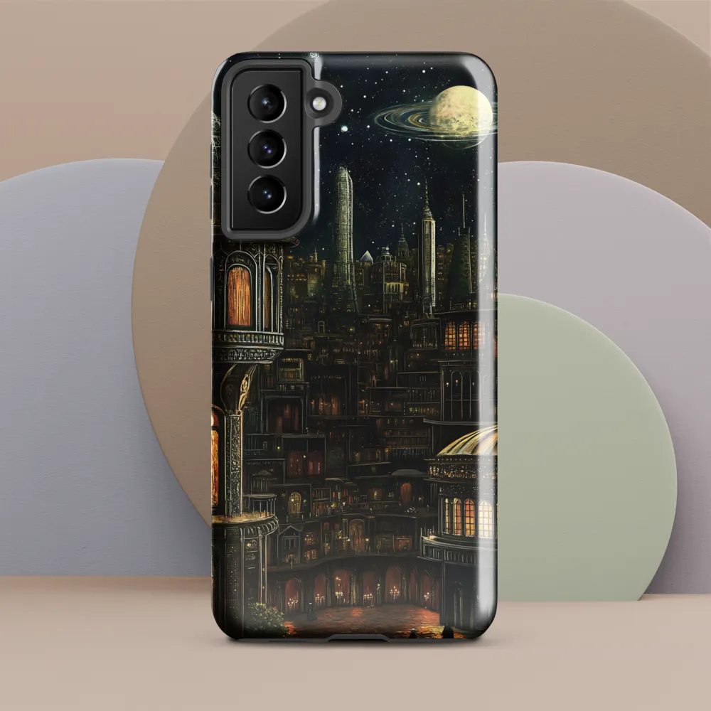 Celestial Enigma: A Surreal Cityscape