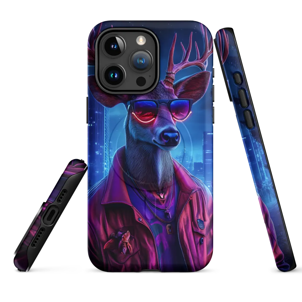Urban Serenade: The Cool Deer | Phone Case |  15 Pro Max | MagSafe® Tough Case | Matte