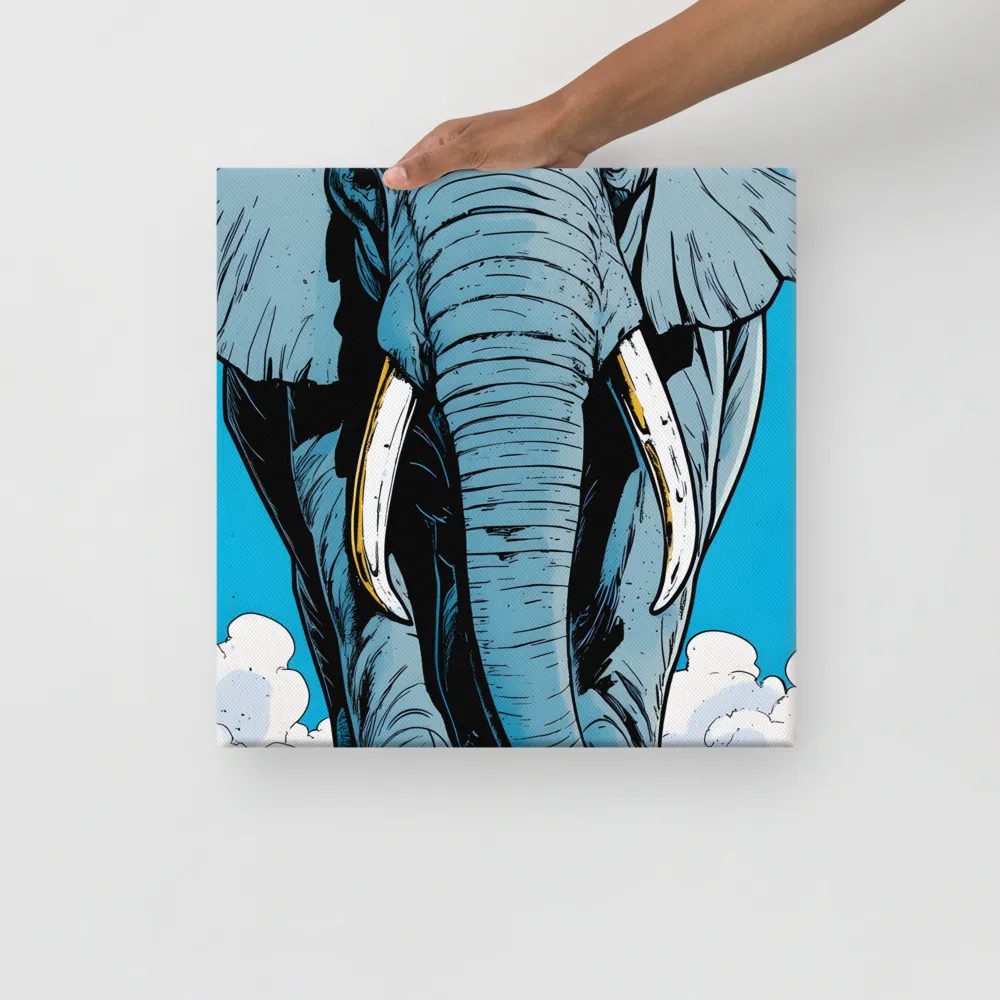 Majestic Presence: The Elephant | Canvas | 16″×16″