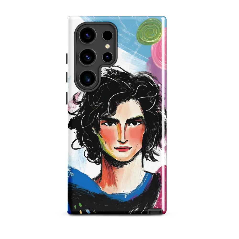 Vibrant Portrait of Youth | Phone Case |  S24 Ultra | Tough Case | Glossy
