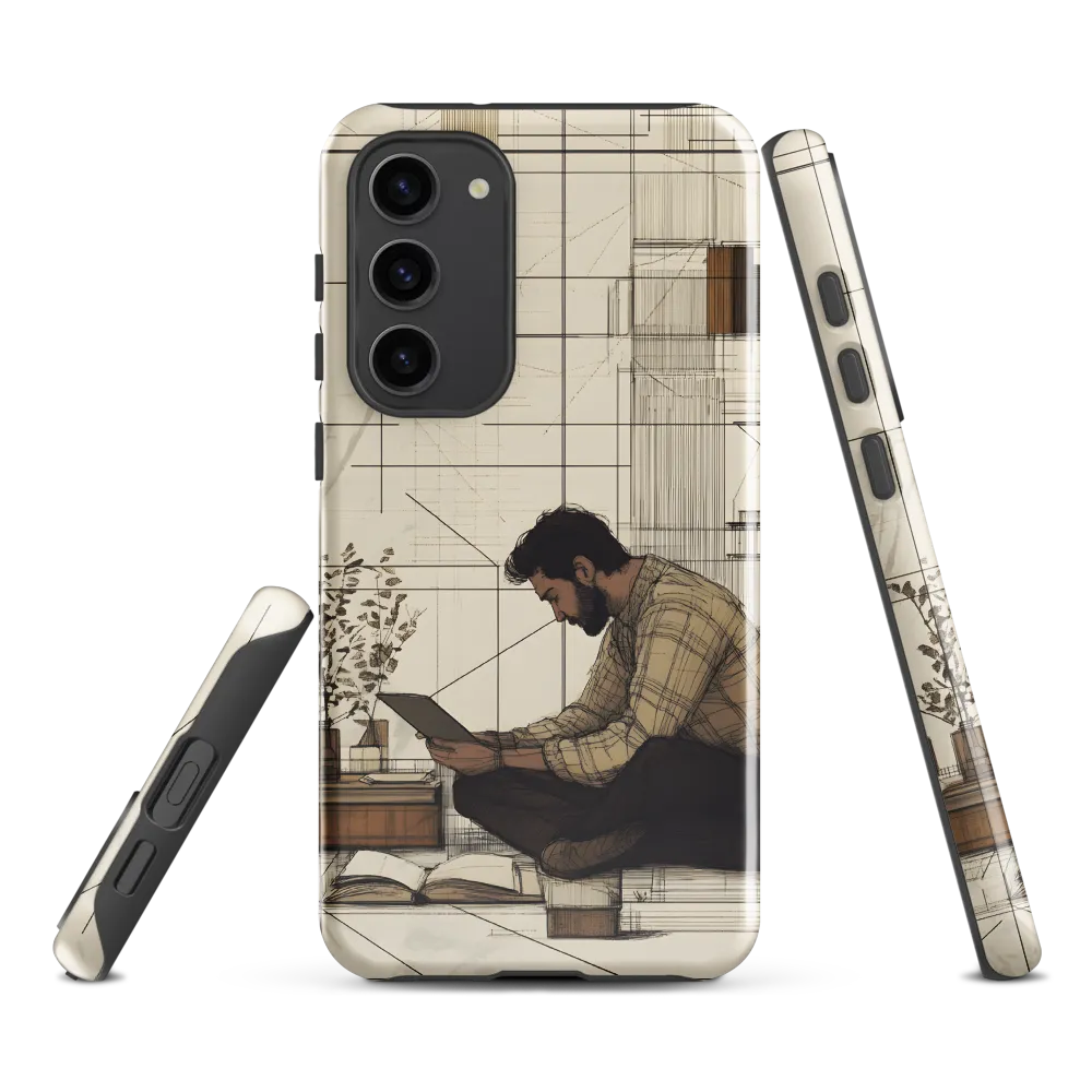 Quiet Reflections in Line | Phone Case |  S23 Plus | Tough Case | Glossy