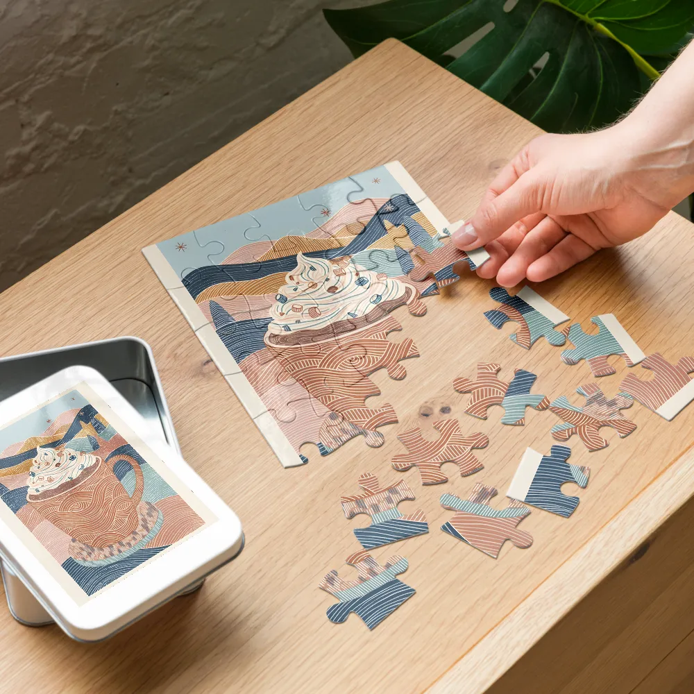 Whipped Cocoa Mug 
 Jigsaw Puzzle in Tin Box