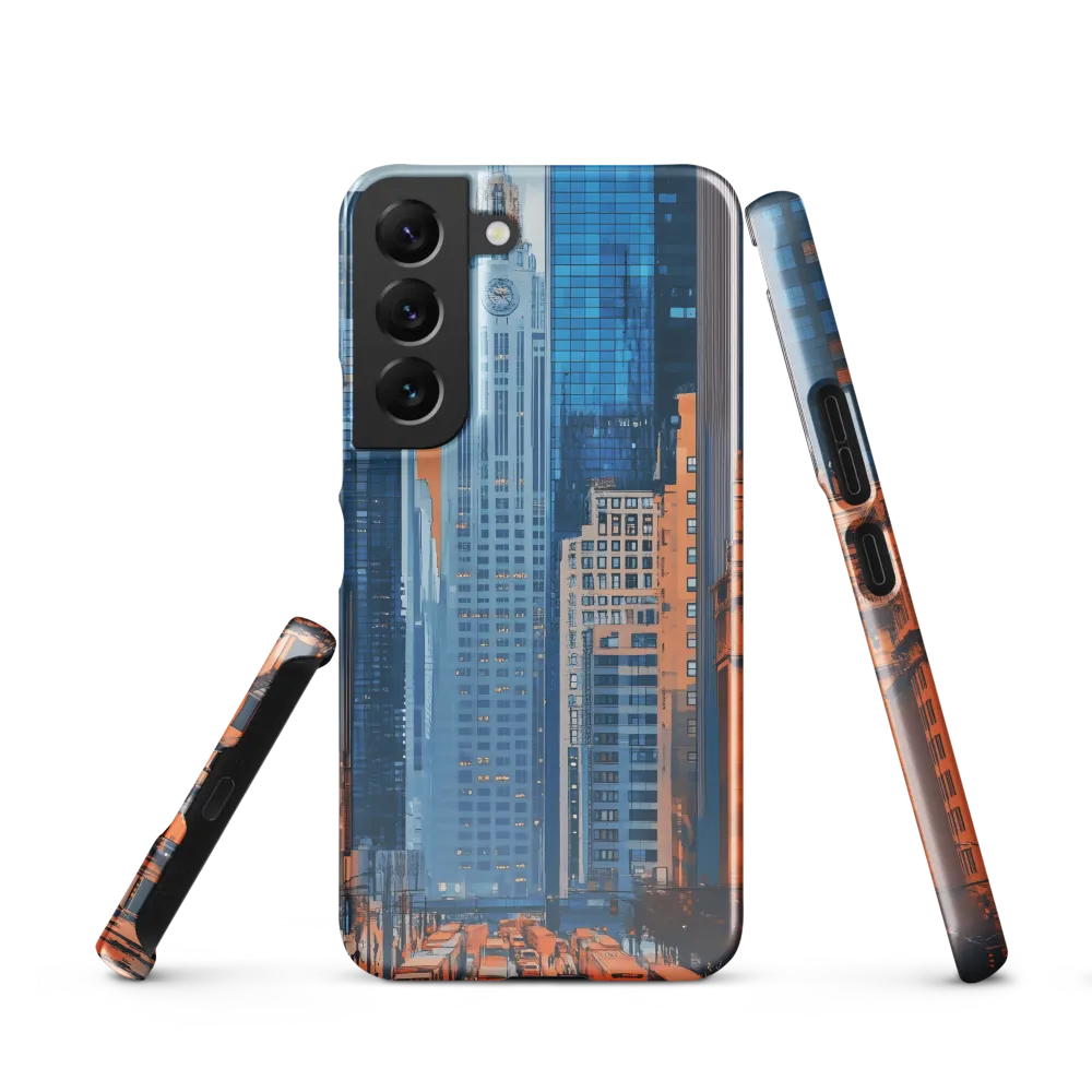 Urban Symphony in Blue and Orange
