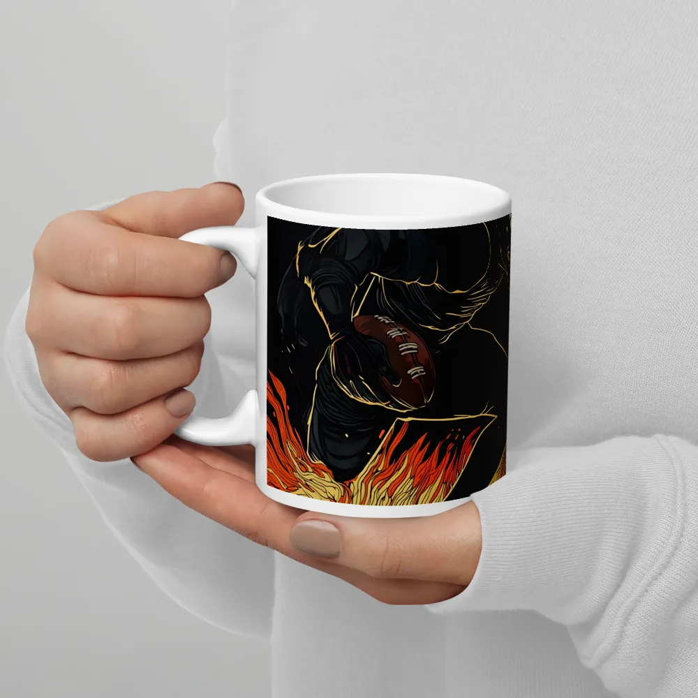 A Blaze of Glory: The Game in Motion | Mug with White inside | 11 oz