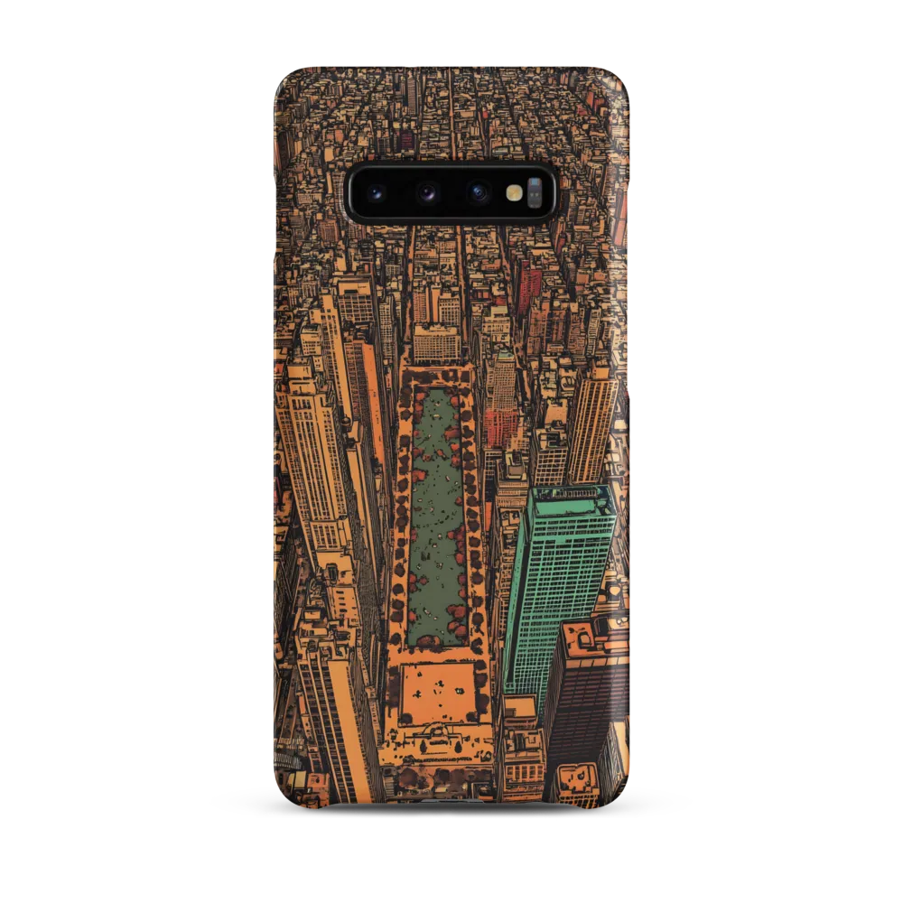 Urban Oasis: Aerial View of City Life