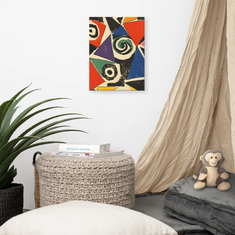 Dynamic Geometric Abstraction | Canvas | 12″×16″
