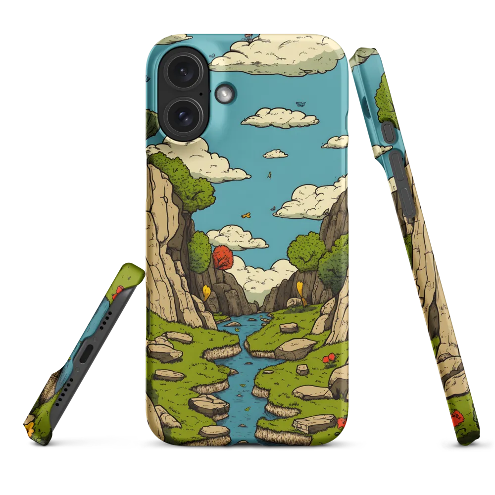 Whimsical Serenity: A Canyon Landscape