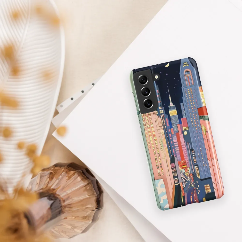 Urban Dreamscape: A Pop Art Night | Phone Case |  S21 | Snap Case | Matte