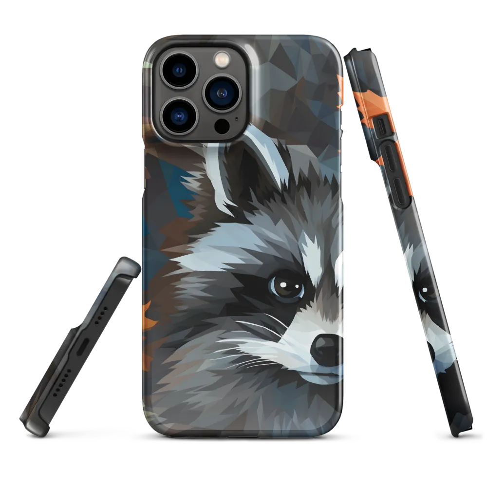 Whispers of Autumn: The Raccoon's Gaze | Phone Case |  13 Pro Max | Snap Case | Glossy