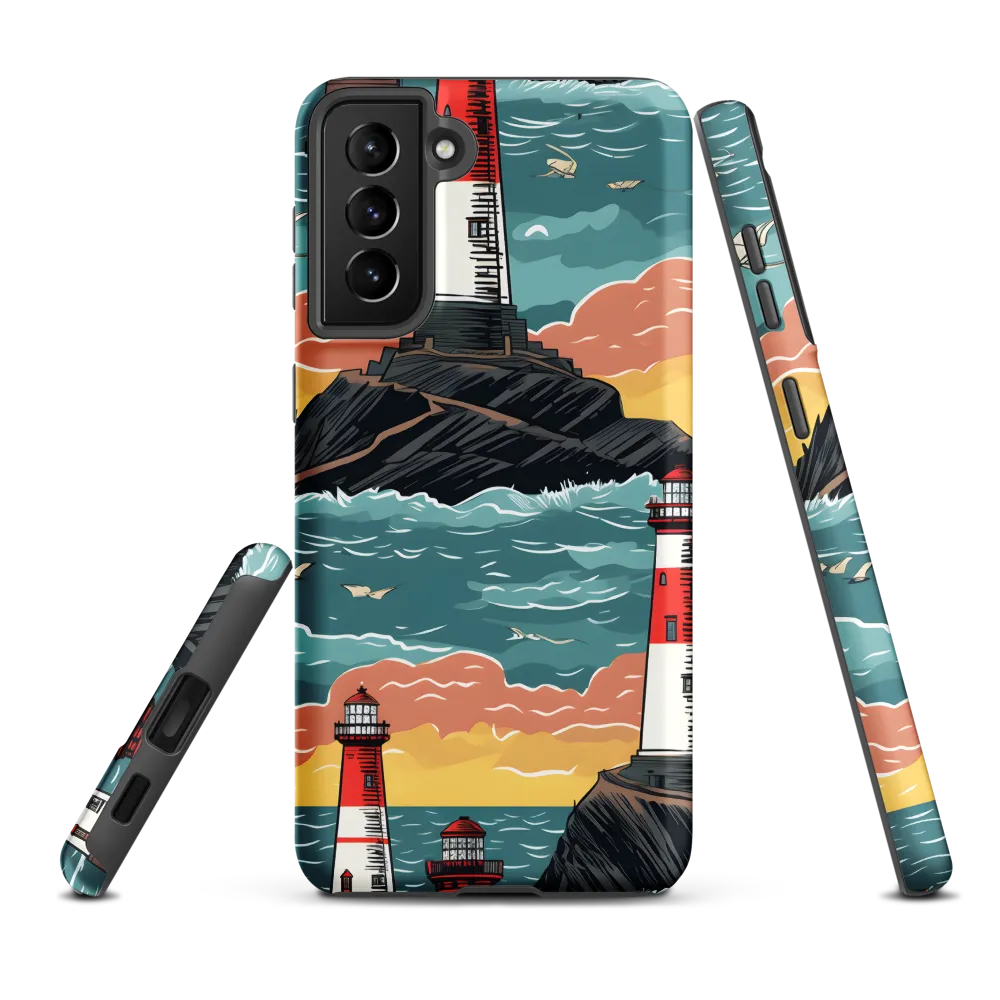 Lighthouses in a Whimsical Ocean