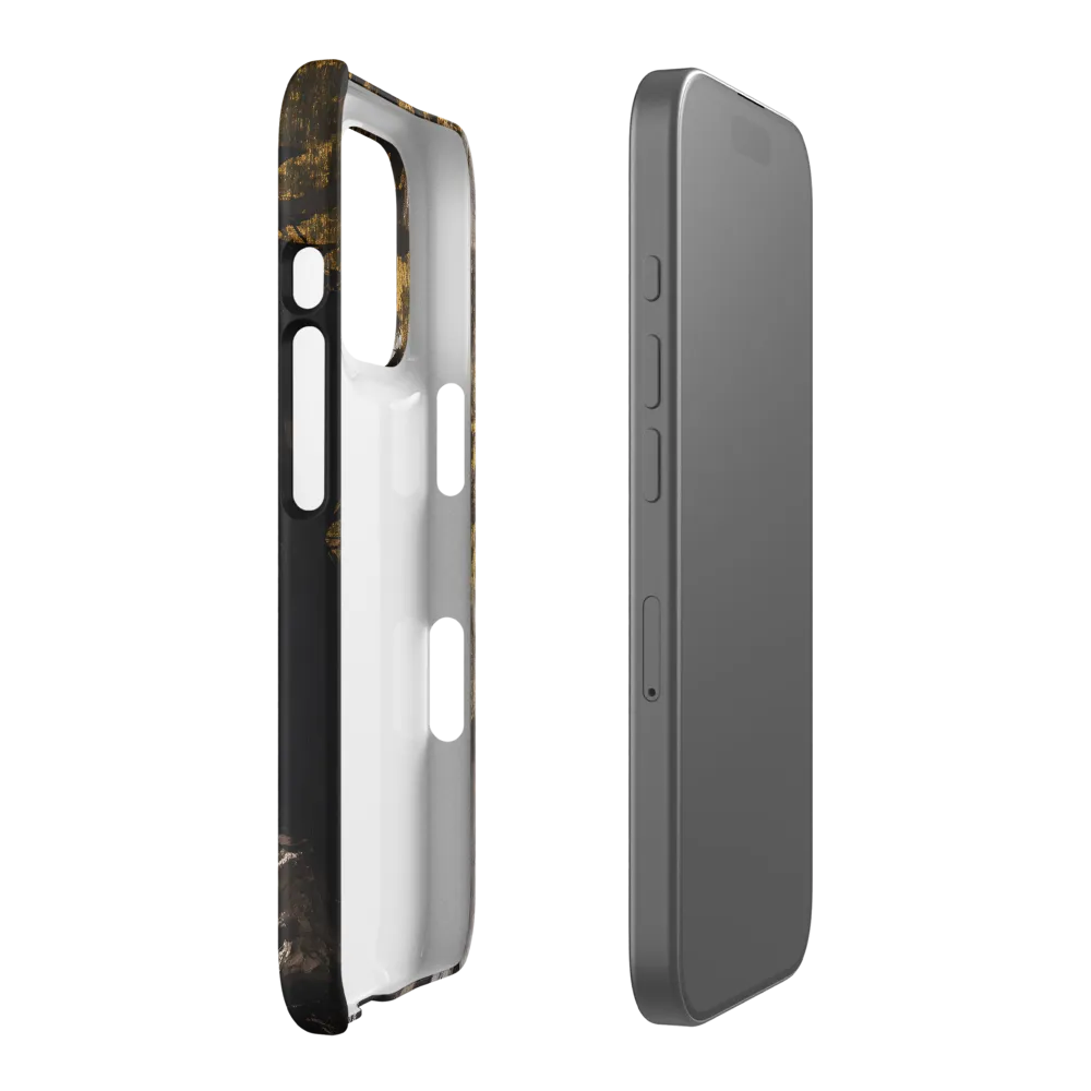 Golden Elegance: A Modern Profile Portrait