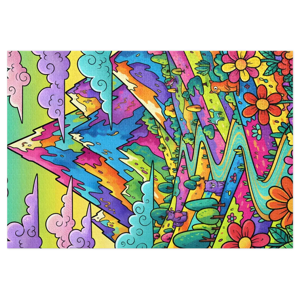 Rainbow Valley Adventure 
 Jigsaw Puzzle in Tin Box