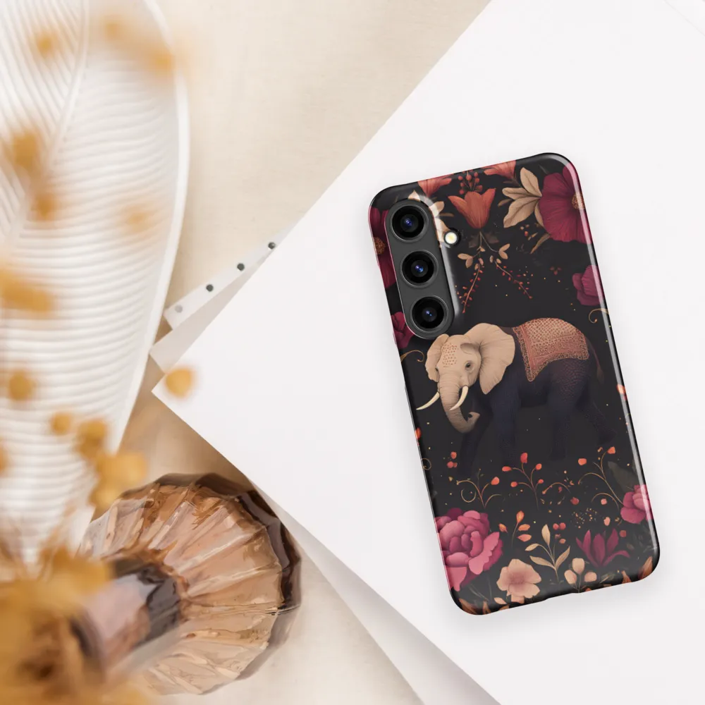 Whispers of the Wild: Elephants and Blooms