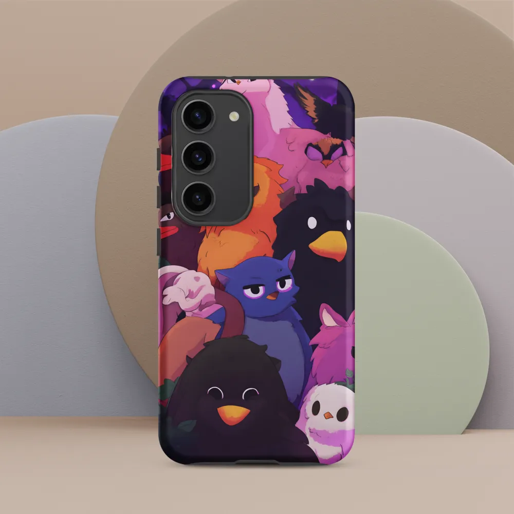 Whimsical Avian Gathering