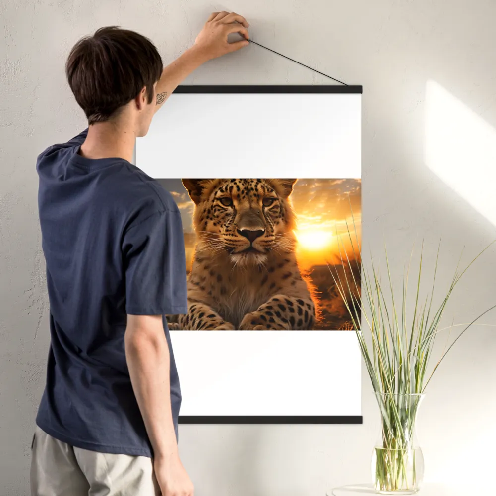 Regal Presence: The Leopard at Sunset