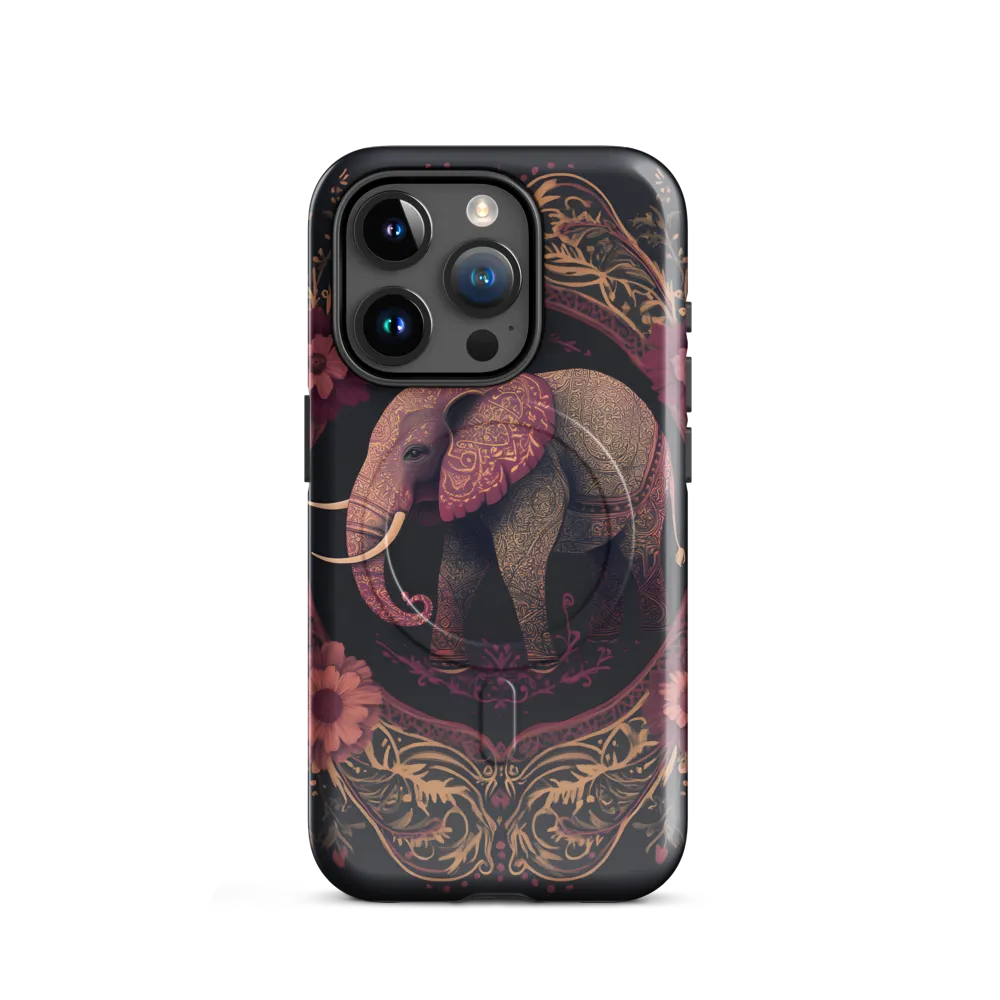 Regal Reverie: The Ornate Elephant | Phone Case |  15 Pro | MagSafe® Tough Case | Glossy
