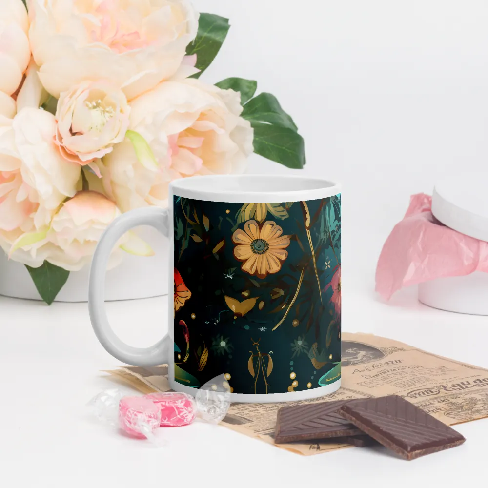 Whimsy in Flora: An Art Nouveau Journey | Mugs | Multiple Sizes & Colors