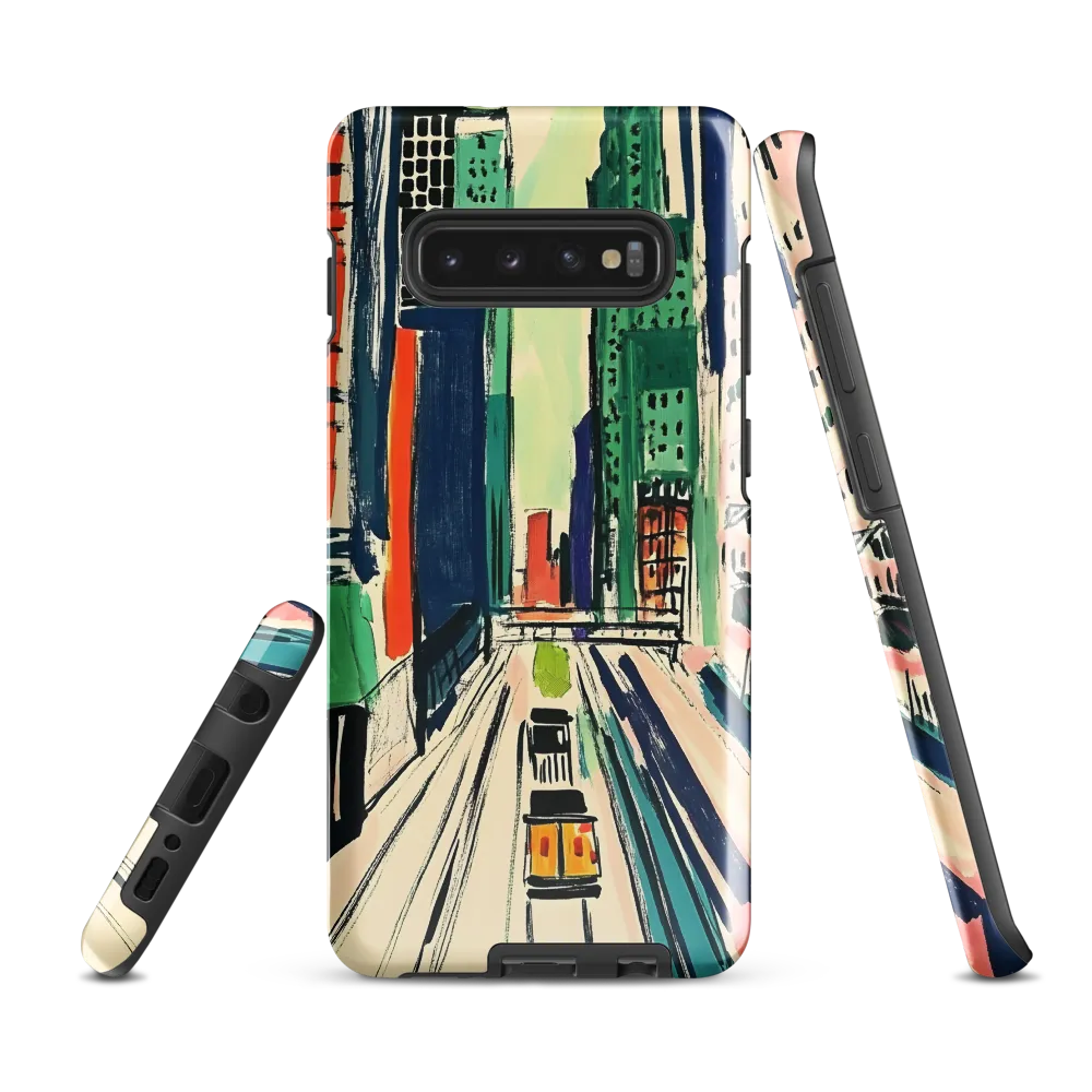 Urban Vibrance: A City in Motion | Phone Case |  S10 Plus | Tough Case | Glossy