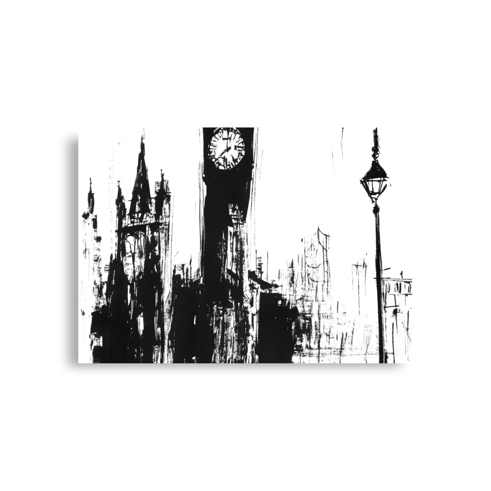 Clock Tower in Motion | Poster | A1 (23.3″×33.1″)