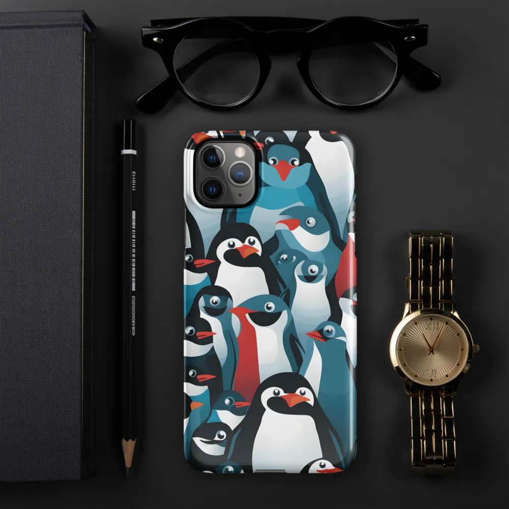 Penguin Parade | Phone Case |  11 Pro Max | Snap Case | Glossy