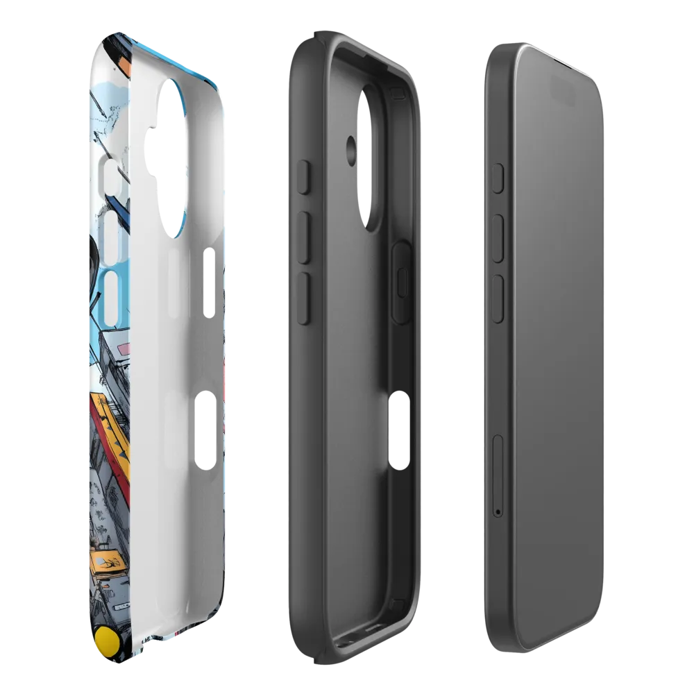 Skyward: A Journey Through the Futuristic City | Phone Case