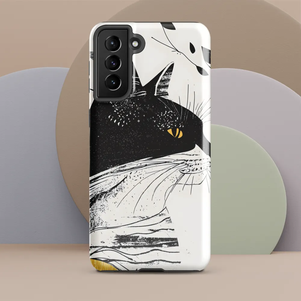 Whiskered Elegance: A Minimalist Cat Profile