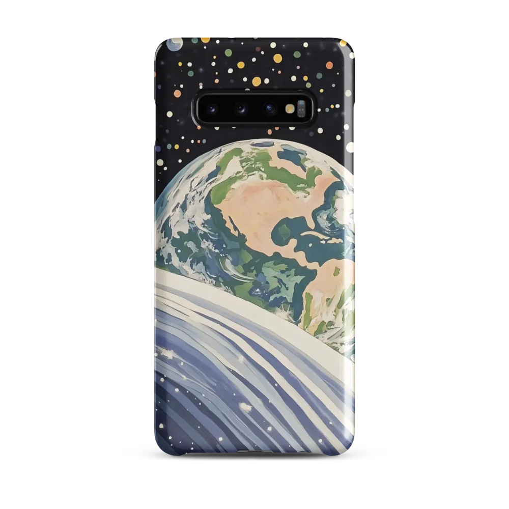 Celestial View: A Surreal Journey Through Space | Phone Case |  S10 Plus | Snap Case | Glossy