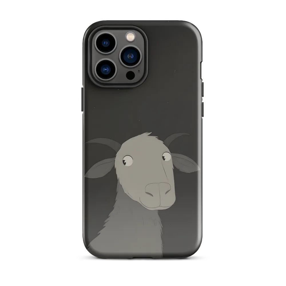 Whimsical Goat in Darkness