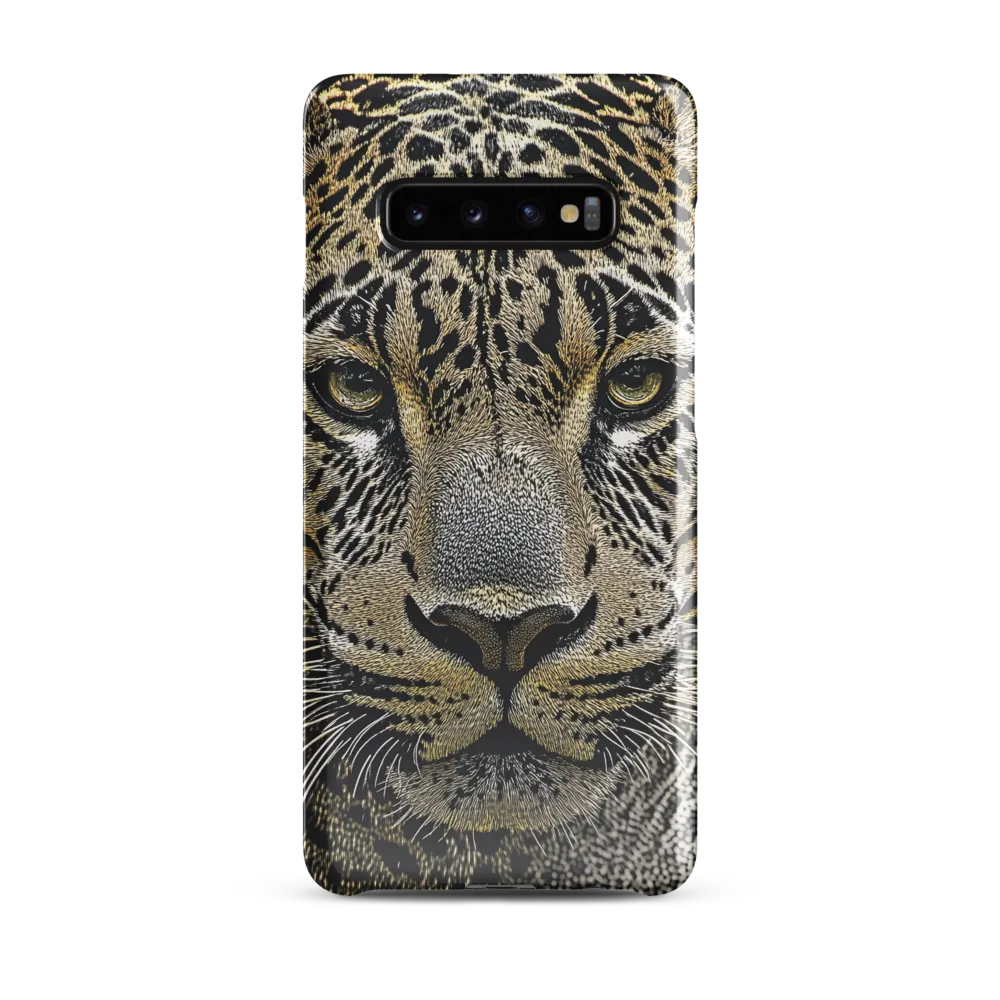 The Majestic Gaze: Portrait of a Leopard | Phone Case |  S10 Plus | Snap Case | Glossy