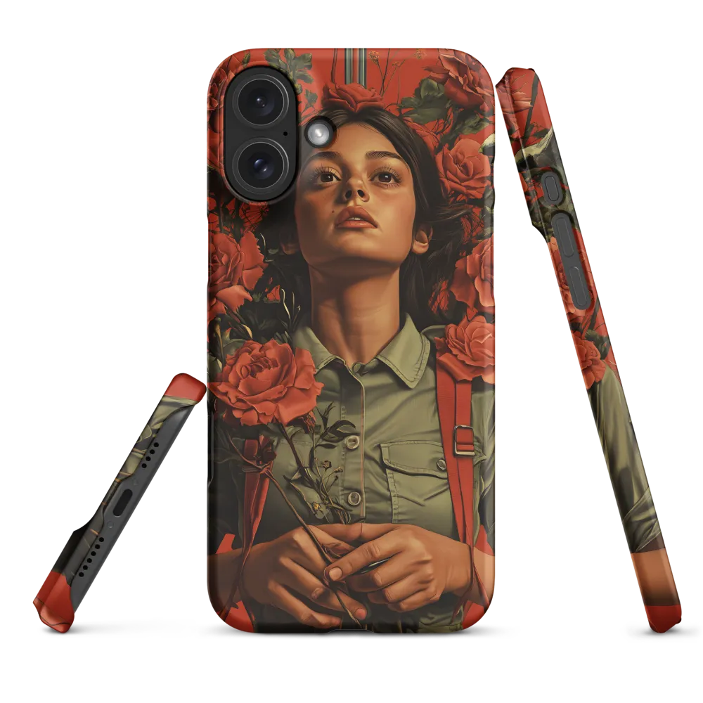 Harmony and Strength: A Portrait Among Roses